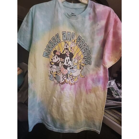 NEW Walt Disney World Mickey And Friends Men's Tie Dye T-Shirt - XS NWT A102 - Picture 2 of 6